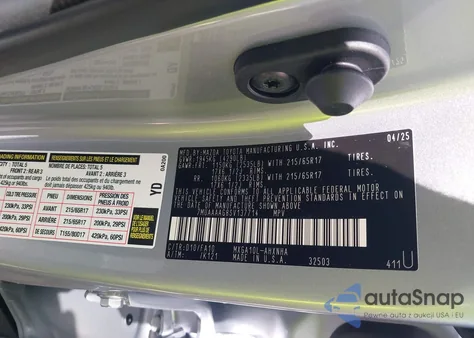 2025 Toyota Corolla Cross L from USA, damaged, VIN 7MUAAAAG8SV137714